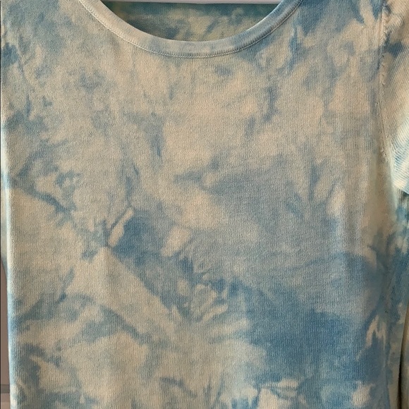 Something Navy Blue Tie Dye Sweater Dress - Picture 4 of 6